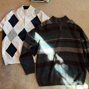 Two extra large sweaters, one Tommy Hilfiger, the other Daniele Blasi